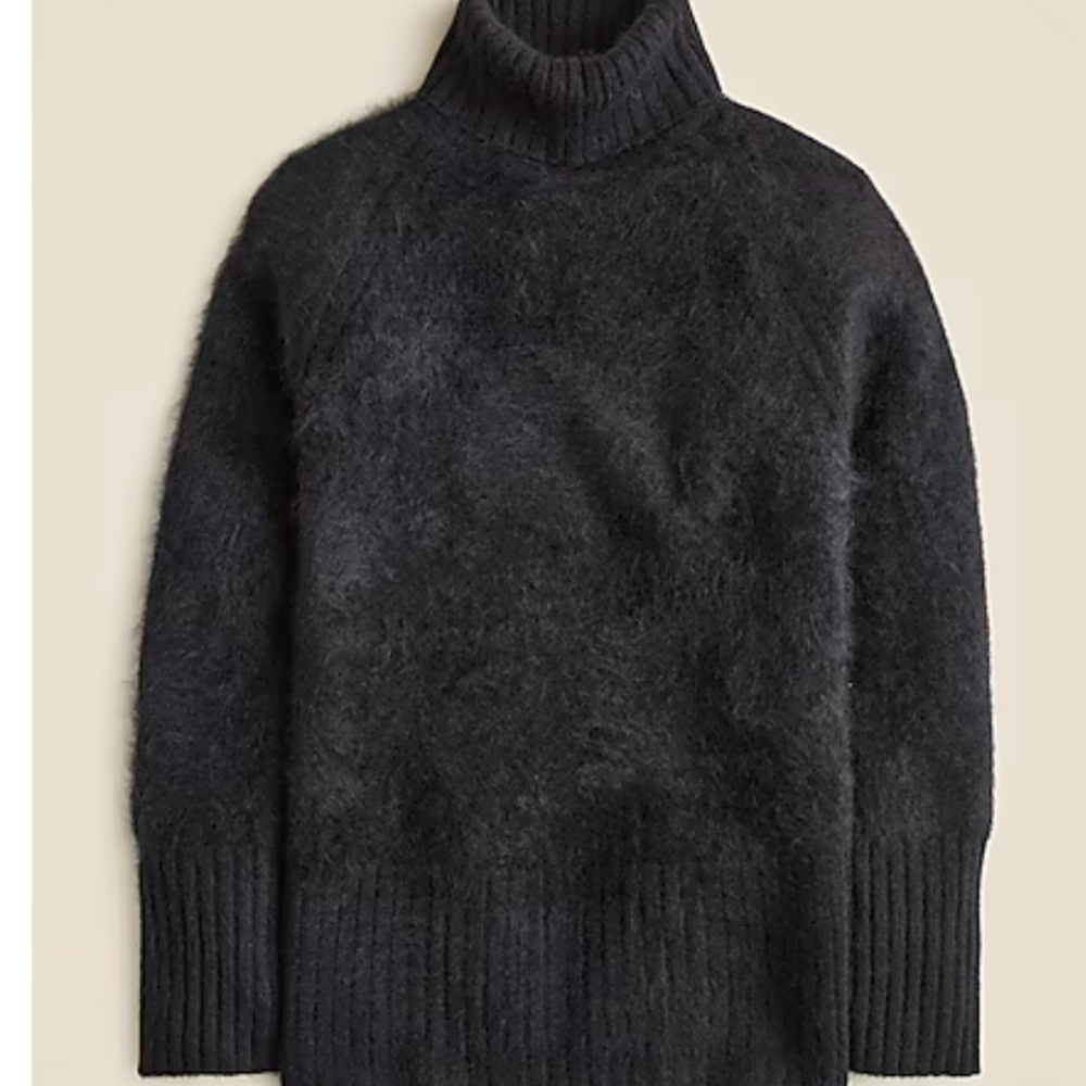 JCrew Spring Street Brushed Cashmere Turtleneck Sweater